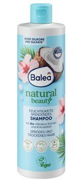 Шампунь Balea Natural Beauty, Зволожуючий, Для ламкого і сухого волосся, З кокосовим молоком, 400 ml 2343503 фото