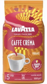 Кава в зернах Lavazza Caffe Crema Vibrante, Купаж арабіка/робуста, 1000 g 00000003296 фото