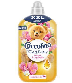Кондиціонер для білизни концентрат Coccolino XXL Fresh&Protect, Sandalo&Caprifoglio, 76 прань 1750ml 00000003247 фото