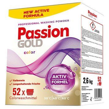 Порошок для прання Passion GOLD Professional Color, Для кольорового, 52 прань, 2,6 кг 00000001897 фото