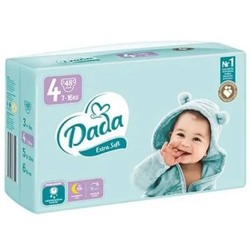 Підгузки Dada Extra Soft, 4 (7-16 кг), 48 шт. 00000000871 фото