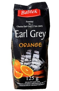 Чай листовий Bastek Earl Grey Orange, Чорний з апельсиною, 125 g 232 фото