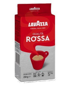 Кава мелена Lavazza Qualita Rossa, Купаж арабіка/робуста, 250 g 00000002756 фото