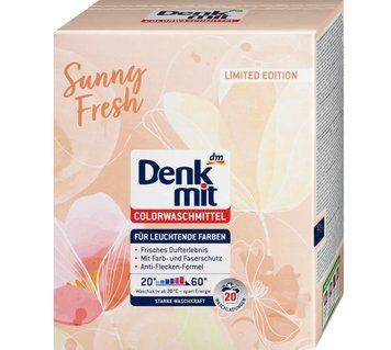 Порошок для прання Denkmit Sunny Fresh, Для кольорового, 20 прань, 1,3 кг 00000002106 фото