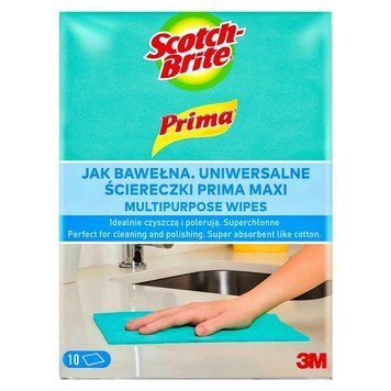 Серветки для прибирання Prima Maxi, Універсальні, 10 шт. 00000002306 фото