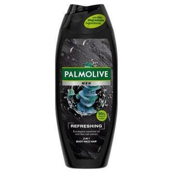 Гель для душу PALMOLIVE Men Refreshing 3in1, Для чоловіків, Аромат евкаліпта і морської солі, 500 ml 10200703 фото