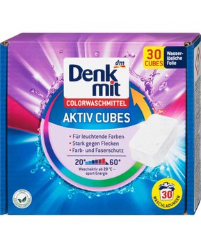 Таблетки для прання Denkmit Aktiv Cubes, Для кольорового, 30 шт. B04092023 фото