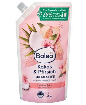 Рідке крем-мило Balea, Персик та кокос, Запаска, 500 ml 00000003159 фото