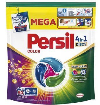 Капсули для прання Persil Color 4in1, Для кольорового, 60 шт. 00000003406 фото