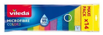 Універсальні серветки з мікрофібри, кольорові Vileda Microfibre Colors, 14 шт. 00000003307 фото