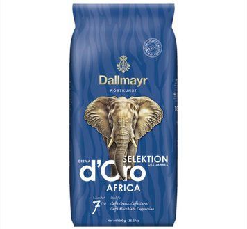Кава в зернах Dallmayr Crema d'Oro Selektion Africa, Купаж арабіка/робуста, 1000 g 233486 фото