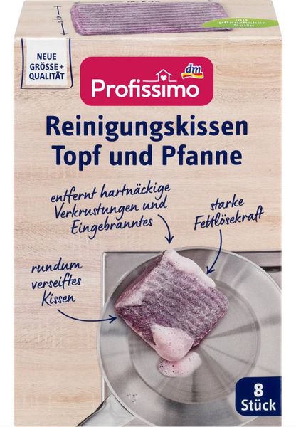 Подушки для чищення каструль і сковорідок Profissimo, 8 шт. 00000000727 фото