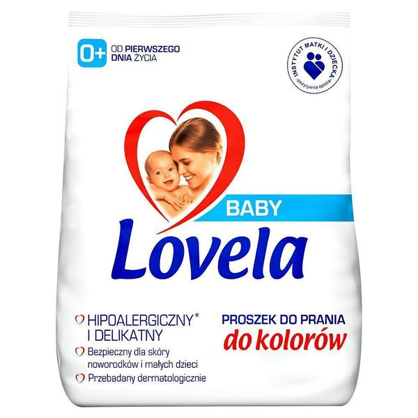 Пральний порошок Lovela Baby, Гіпоалергенний, Для кольорового, 13 прань, 1,3 kg 00000001759 фото