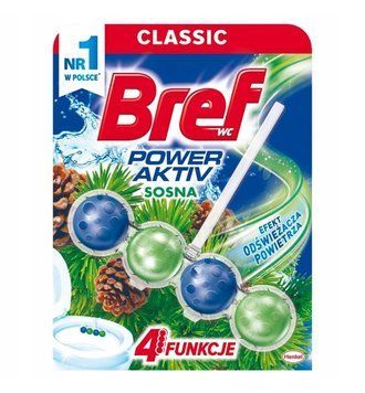 Туалетний блок Bref Power Aktiv, Аромат хвої, 1 шт. 00000002009 фото