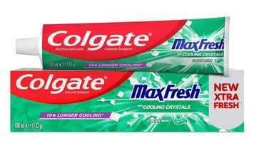 Зубна паста Colgate Max Fresh Cooling Crystals, З охолоджуючими кристалами, Зелена, 100 ml 00000001165 фото