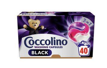 Капсули для прання Coccolino Black & Dark 3in1 , Для чорних та темних тканин, 40 шт. 69727349 фото