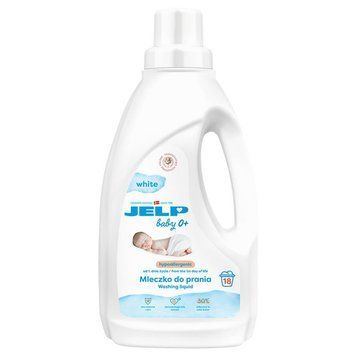 Молочко для прання JELP Baby 0+ White, Гіпоалергенне, Для прання білих тканин, 18 прань, 1,5 ml 00000002658 фото