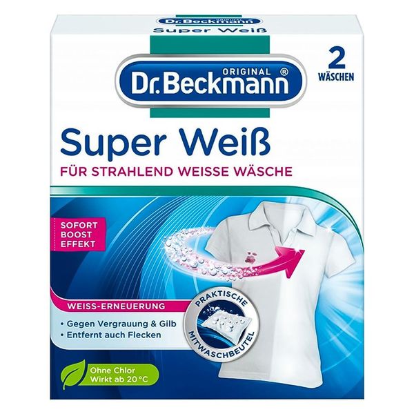 Відбілювач для тканин Dr. Beckmann в пакетиках, 2 шт. по 40 g 890016/2109 фото