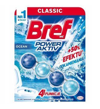 Туалетний блок Bref Power Aktiv, Аромат морський, 1 шт. 00000002008 фото