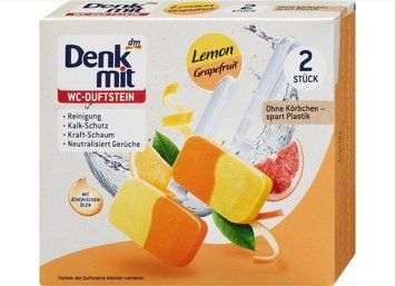 Туалетний ароматичний камінь Denkmit Lemon & Grapefruit, 2 шт. 00000002408 фото