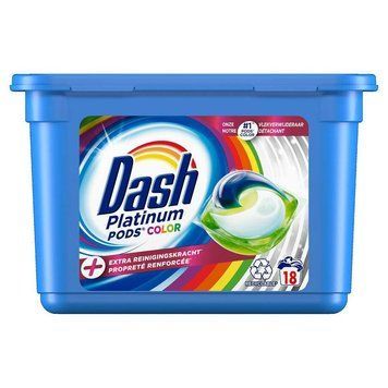 Капсули для прання Dash Platinum PODS Color, Для кольорового, 18 шт. 90217769 S563 фото