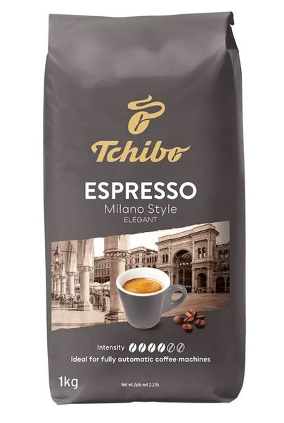 Кава в зернах Tchibo Espresso Milano Style, Купаж арабіка/робуста, 1000 g 00000002309 фото