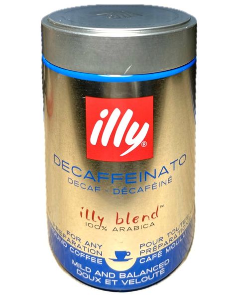 Кава мелена illy Decaffeinato, Без кофеїну, 100% арабіка, 250 g 00000001404 фото