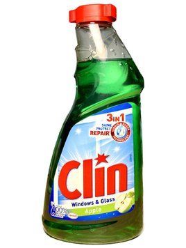 Засіб для миття вікон та дзеркал Clin, Яблуко, Запаска, 500 ml 2580697 фото
