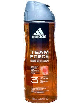 Гель для душу Adidas Men Team Force 3in1, Для чоловіків, З екстрактом апельсина, 400 ml 2311M1 фото