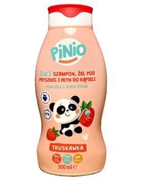 Шампунь та гель для душу Pinio 3in1, Для дітей, Полуниця, 500 ml 30021810 фото