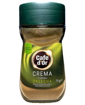 Кава розчинна CAFE D'OR CREMA, Orzecha, Зі смаком горіхів, 75 g 18130 фото