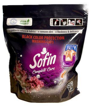 Капсули для прання Sofin Black, Для чорного, 24 шт. 3K081000JA фото
