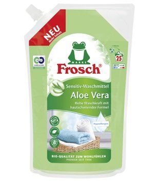 Гель для прання Frosch Aloe Vera Sensitive, Універсальний, Гіпоалергенний, 22 прань, 1,5 ml 00000002861 фото