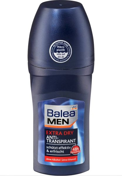 Антиперспірант кульковий для чоловіків Balea MEN Extra Dry, 50 ml 00000000892 фото