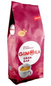 Кава в зернах Gimoka Gran Bar, Купаж арабіка/робуста, 1000 g 00000003512 фото