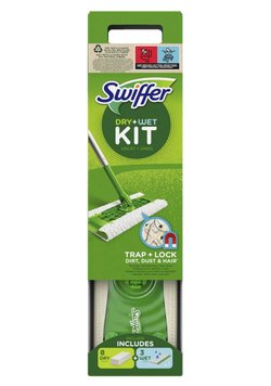 Набір швабра Swiffer + 8 серветок для сухого прибирання + 3 серветки для вологого прибирання 20130693 фото