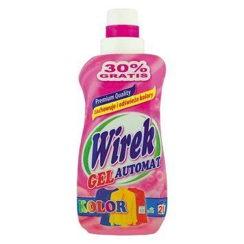 Гель для прання Wirek Color Gel Automat, Для кольорового, 21 прань, 1 L 00000000075 фото