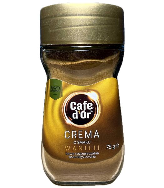 Кава розчинна CAFE D'OR CREMA, Wanilii, Зі смаком ванілі, 75 g 18128 фото