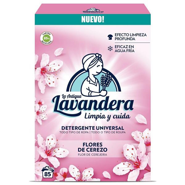 Порошок для прання Lavandera, Універсальний, Аромат вишневого цвіту, 85 прань, 4,675 кг 21005161 S2784 фото