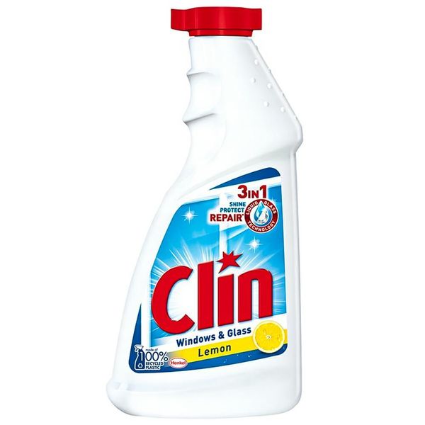 Засіб для миття вікон та дзеркал Clin, Лимон, Запаска, 500 ml 2580759 фото