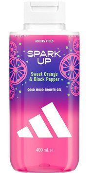 Гель для душу Adidas Spark Up, Для жінок, Hоти апельсину та чорного перцю, 400 ml 2321M1 фото