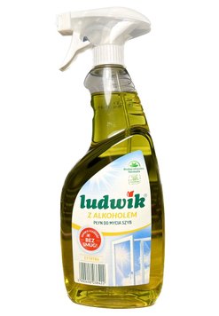 Засіб для миття вікон та дзеркал Ludwik, З спиртом, Лимон, 600 ml 82916v01 фото