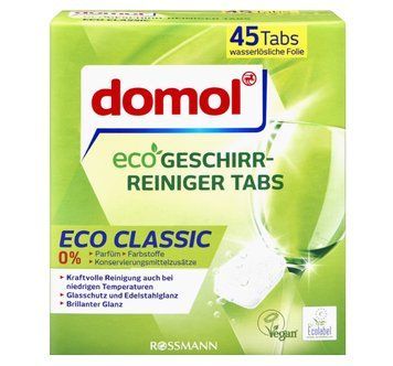 Екологічні таблетки для посудомийної машини domol Eco, 45 шт. 00000002713 фото