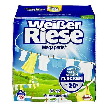 Порошок для прання Wei&szlig;er Riese, Універсальний, Мегаперли, 19 прань, 1,14 кг 29B1135 фото