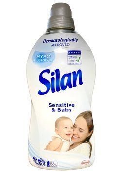 Кондиціонер для білизни Silan Sensitive & Baby, 60 прань, 1320 ml 2916935 фото