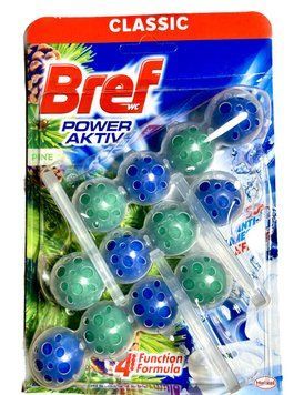 Туалетний блок Bref Power Aktiv, Аромат хвої, 3 шт. 2832721 фото