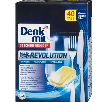 Таблетки для посудомийної машини Denkmit Multi-Power Revolution, 40 шт. 00000001451 фото