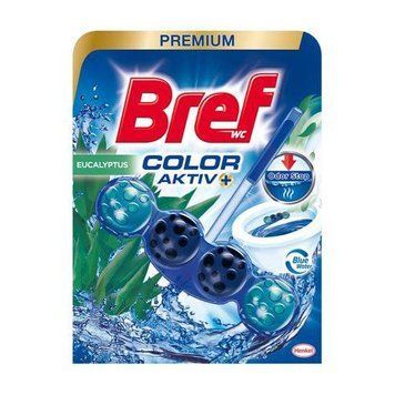 Туалетний блок Bref Color Aktiv, Евкаліпт, Синя вода, 1 шт. 00000002013 фото