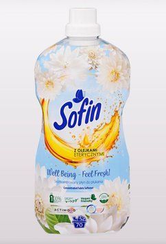 Кондиціонер для білизни Sofin Well Being - Feel Freshl!, З ефірними олійками, 70 прань,1,4 ml 00000003115 фото
