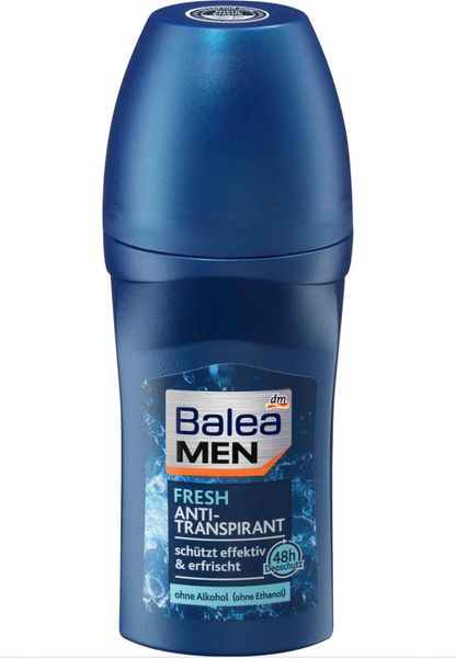 Антиперспірант кульковий для чоловіків Balea MEN Fresh, 50 ml 00000000893 фото